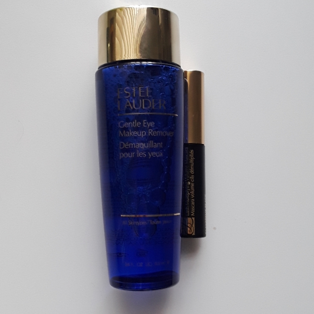 Estee Lauder Gentle Eye Makeup Remover and mascara